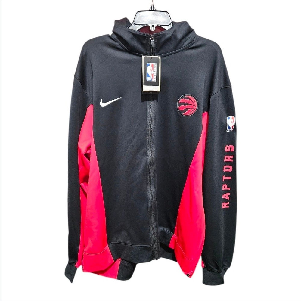 Nike Showtime Mens Toronto Raptors NBA Dri-FIT Full Zip Jacket XXL Tall Black - Picture 2 of 9